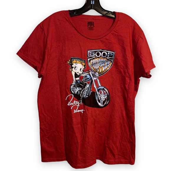 Choppers Brisco Betty Boop Graphic Tee Boop Motorcycle TShirt XL - Picture 1 of 4